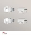 LYSEL® Sichtschutzbefestigung Klemmträger PVC-Aluminium Bild 1