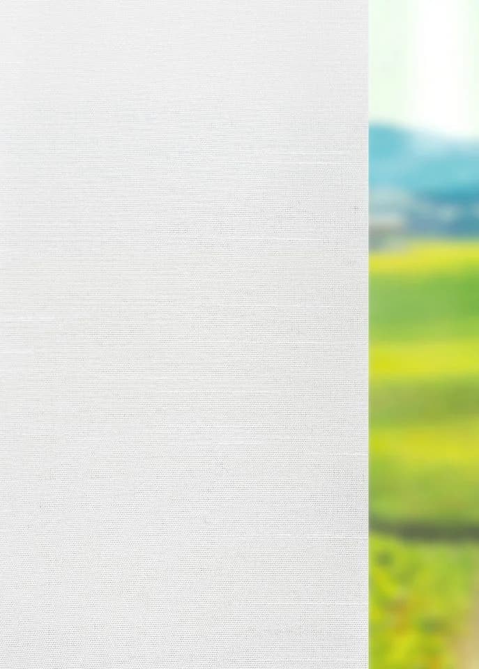LYSEL® Schiebegardine Plain Weiß Halbtransparent Polyester