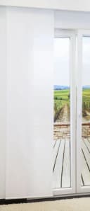 LYSEL® Schiebegardine Plain Weiß Halbtransparent Polyester Bild 2