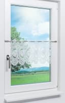 Plauener Spitze® Scheibengardine Blumenspitze Transparent Bild 1