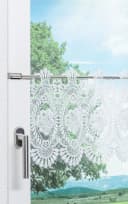 Plauener Spitze® Scheibengardine Blumenspitze Transparent Bild 4