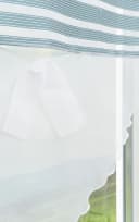 LYSEL® Scheibengardine Streifenglanz Transparent Weiß Bild 1