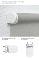 LYSEL® Springrollo Grau Blickdicht Polyester Bild 3