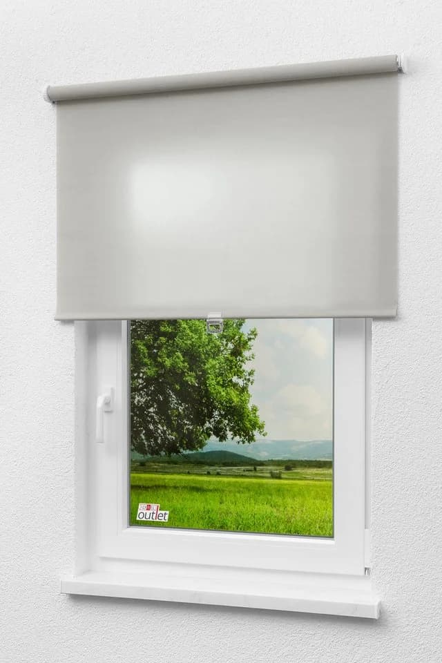 LYSEL® Springrollo Grau Blickdicht Polyester - Bild 4