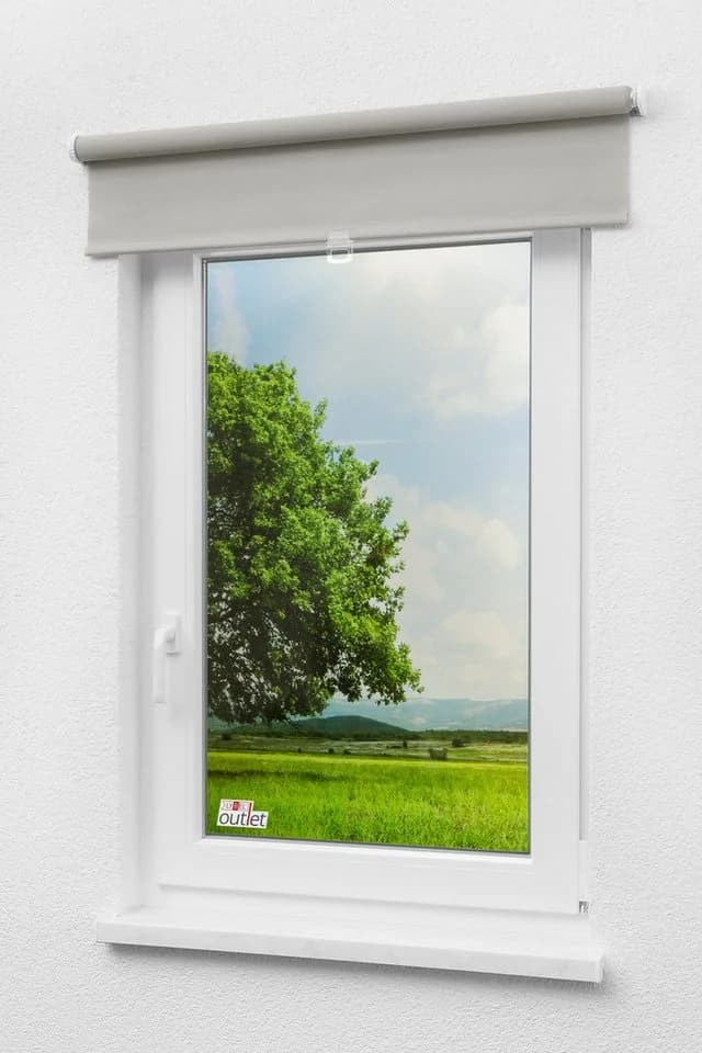 LYSEL® Springrollo Grau Blickdicht Polyester - Bild 5