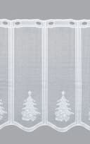 LYSEL® Scheibengardine Tannenbaum m. Geschenke Weiß Bild 3