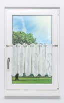 LYSEL® Scheibengardine Ornamente Transparent Grau-Weiß Bild 2