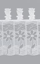 Plauener Spitze® Scheibengardine Blüte Transparent Floral Bild 3