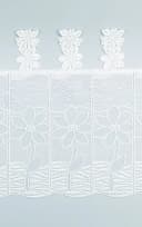 Plauener Spitze® Scheibengardine Blüte Transparent Floral Bild 5