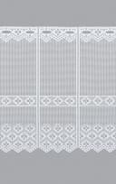LYSEL® Scheibengardine Kleeblatt Design Transparent Weiß Bild 3