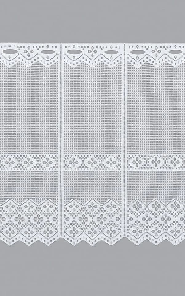 LYSEL® Scheibengardine Kleeblatt Design Transparent Weiß - Bild 3