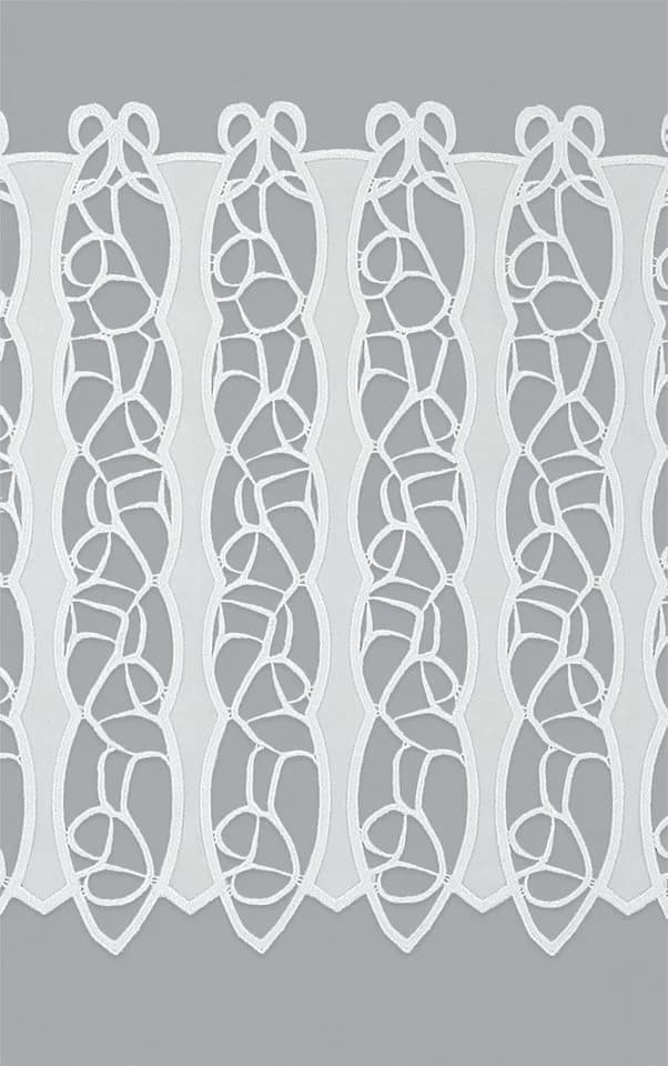 Plauener Spitze® Scheibengardine Loop Transparent Weiß - Bild 3