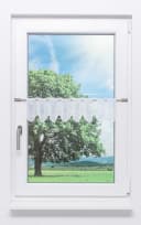 LYSEL® Scheibengardine Blümchenpaar Transparent Weiß Bild 2