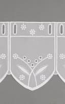 LYSEL® Scheibengardine Blümchenpaar Transparent Weiß Bild 5