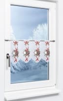 Plauener Spitze® Scheibengardine Lebkuchen transparent Bild 1