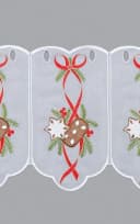 Plauener Spitze® Scheibengardine Lebkuchen transparent Bild 3