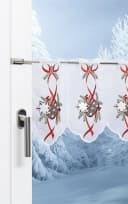 Plauener Spitze® Scheibengardine Lebkuchen transparent Bild 4