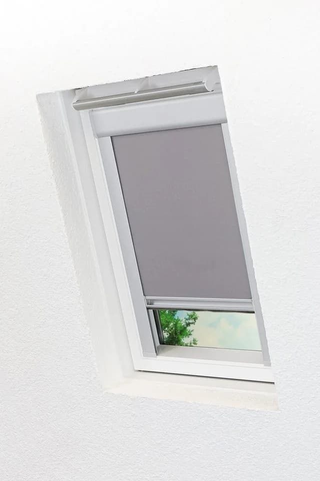 LYSEL® Verdunklungsrollo Dachfenster hellgrau Silber - Bild 2