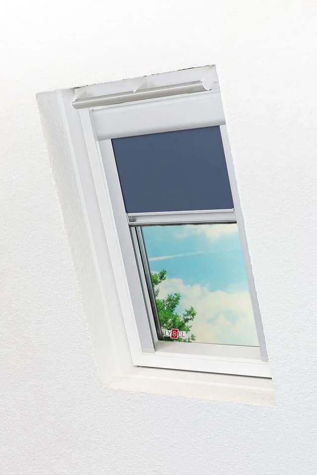 LYSEL® Verdunklungsrollo Dachfenster Dunkelblau - Bild 5