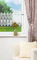 Plauener Spitze® Scheibengardine Spitzenblume Transparent Bild 1