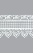 LYSEL® Scheibengardine Rustika Weiß Transparent Polyester Bild 3