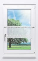 Plauener Spitze® Scheibengardine Windrose Transparent Bild 2