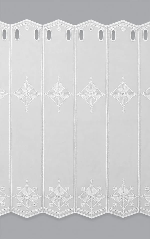 Plauener Spitze® Scheibengardine Windrose Transparent - Bild 3