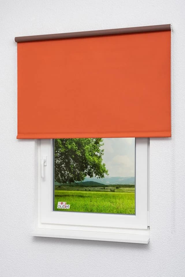 LYSEL® Verdunklungsrollo Rostorange 175x102,5 cm - Bild 4