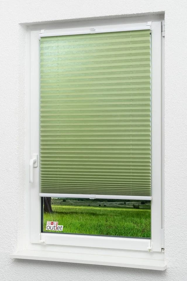 LYSEL® Plissee Klemmen Grasgrün blickdicht - Bild 4