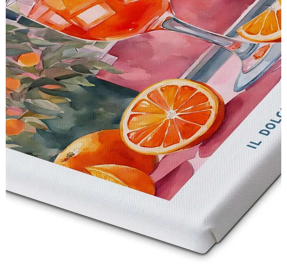 Posterlounge Leinwandbild Estate Italiana Aperol Spritz Rosa - Bild 3