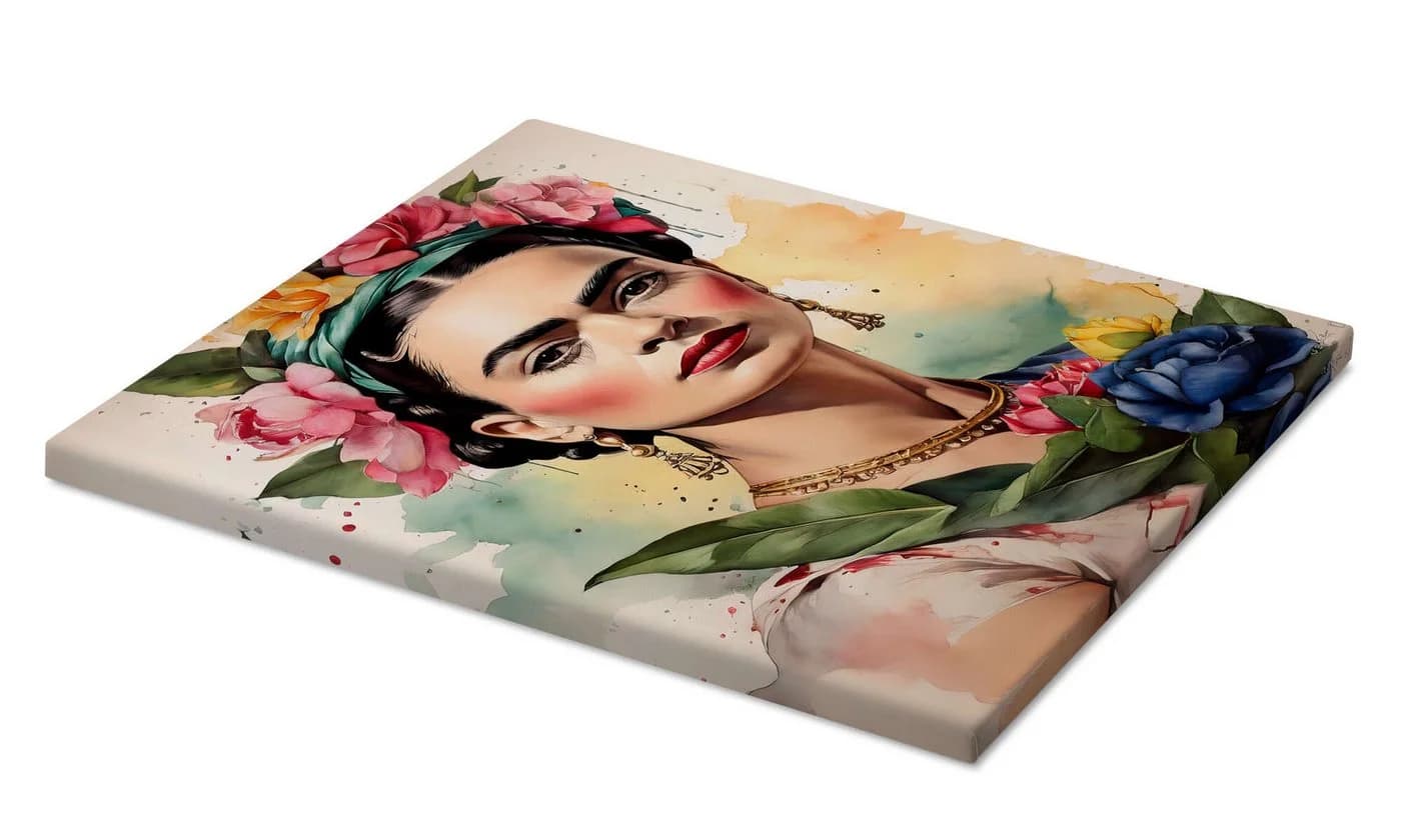 Posterlounge Leinwandbild Frida Kahlo im Sonnenlicht