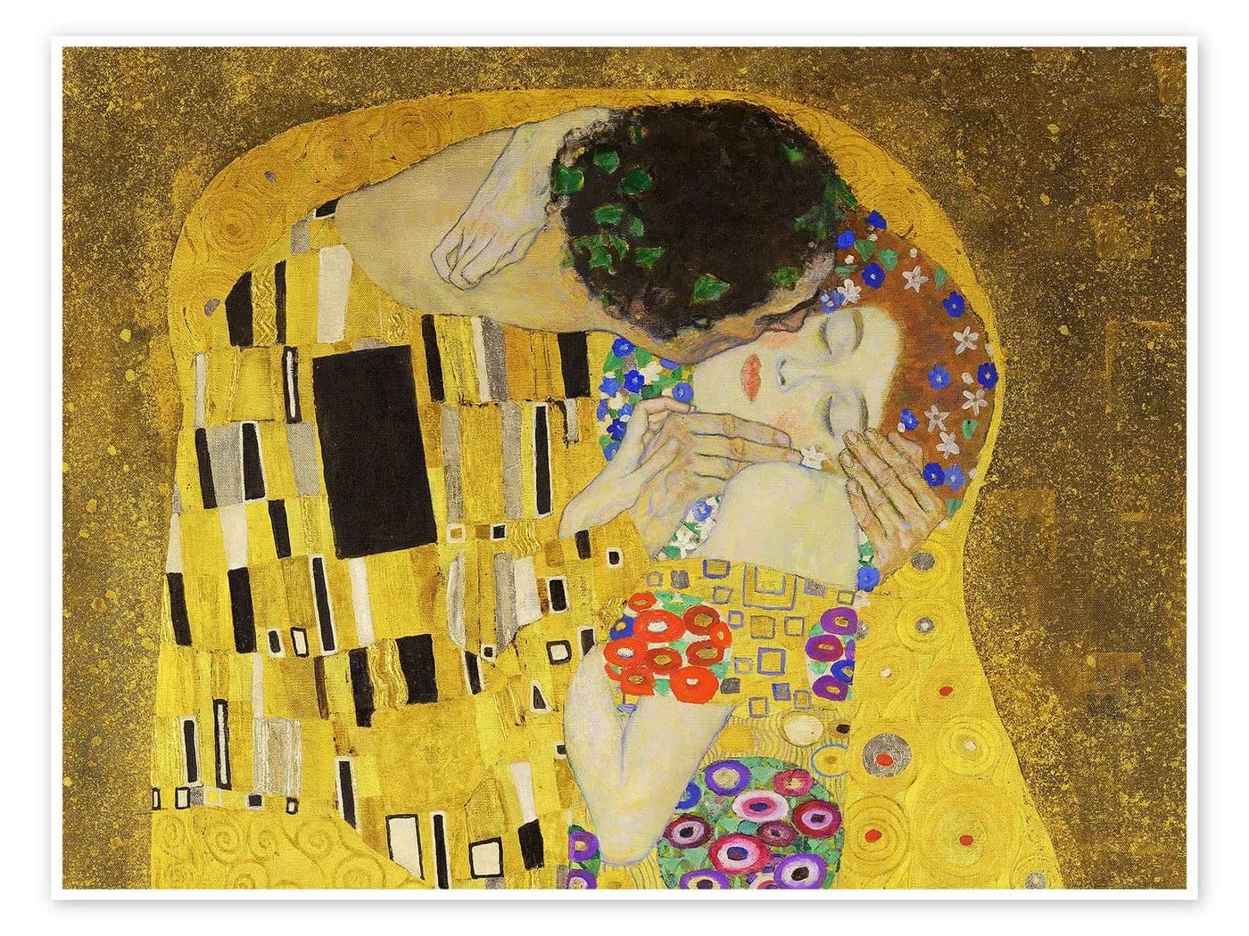 Posterlounge Poster Der Kuss (Detail) III Gustav Klimt Gold - Bild 2