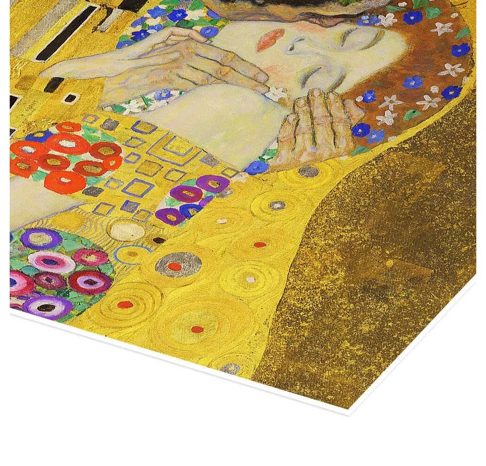 Posterlounge Poster Der Kuss (Detail) III Gustav Klimt Gold - Bild 3