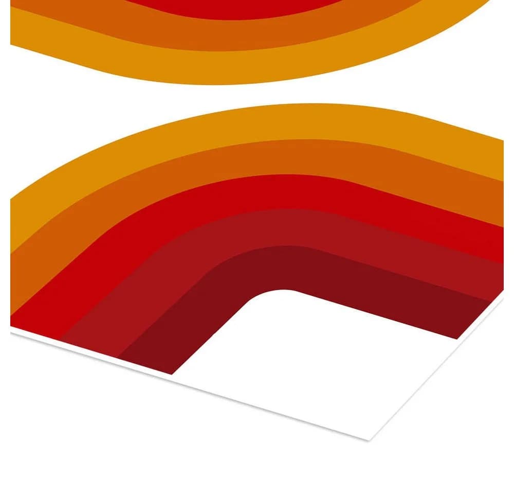 Posterlounge Wandbild Retro Bow Mandy Reinmuth Poster Orange - Bild 3