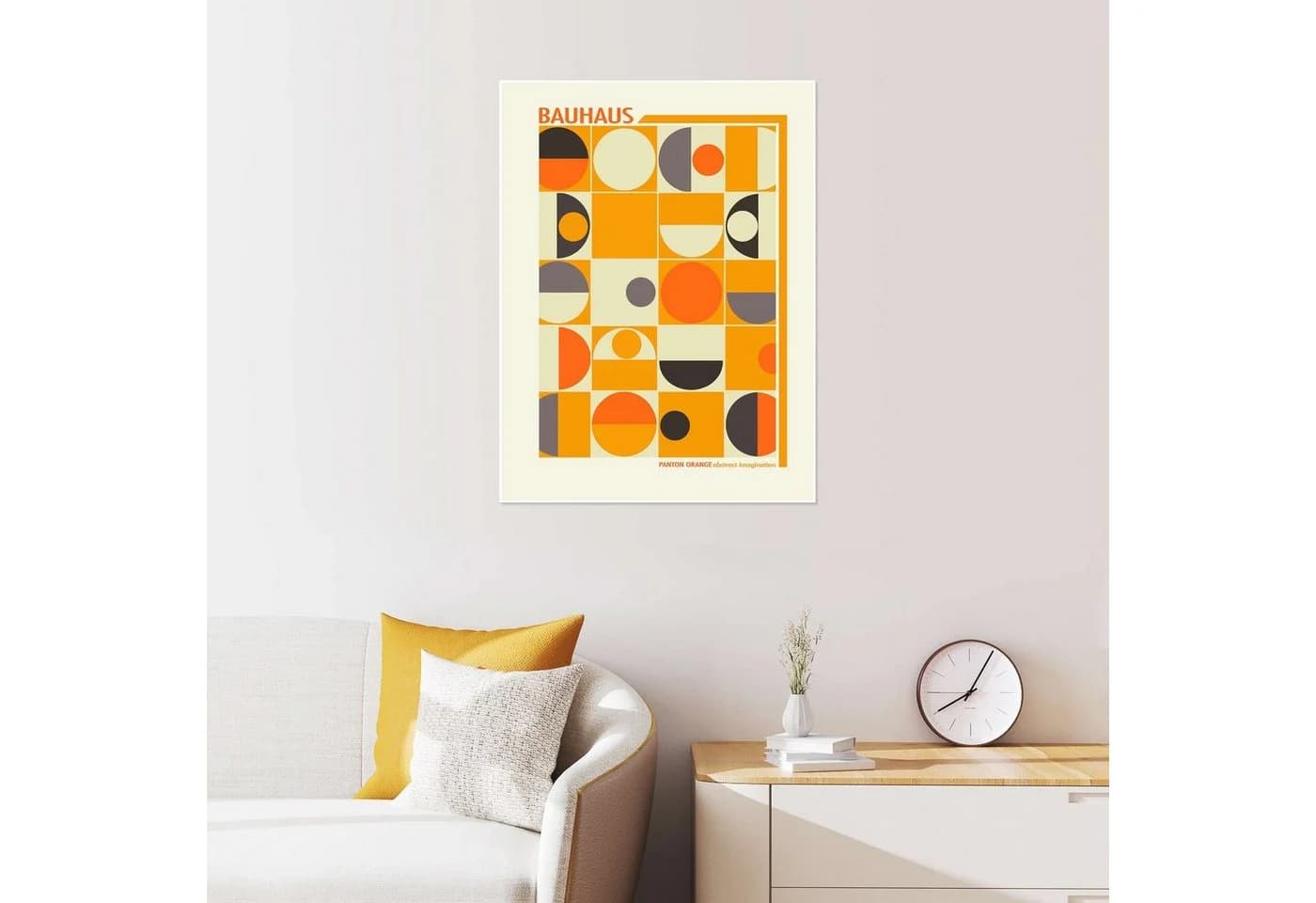 Posterlounge Wandbild Bauhaus Panton Orange Mandy Reinmuth - Bild 4