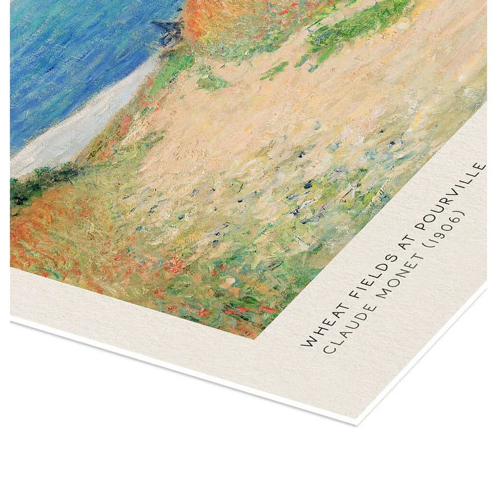 Posterlounge Wandbild Path in the Wheat Fields at Pourville Poster - Bild 3