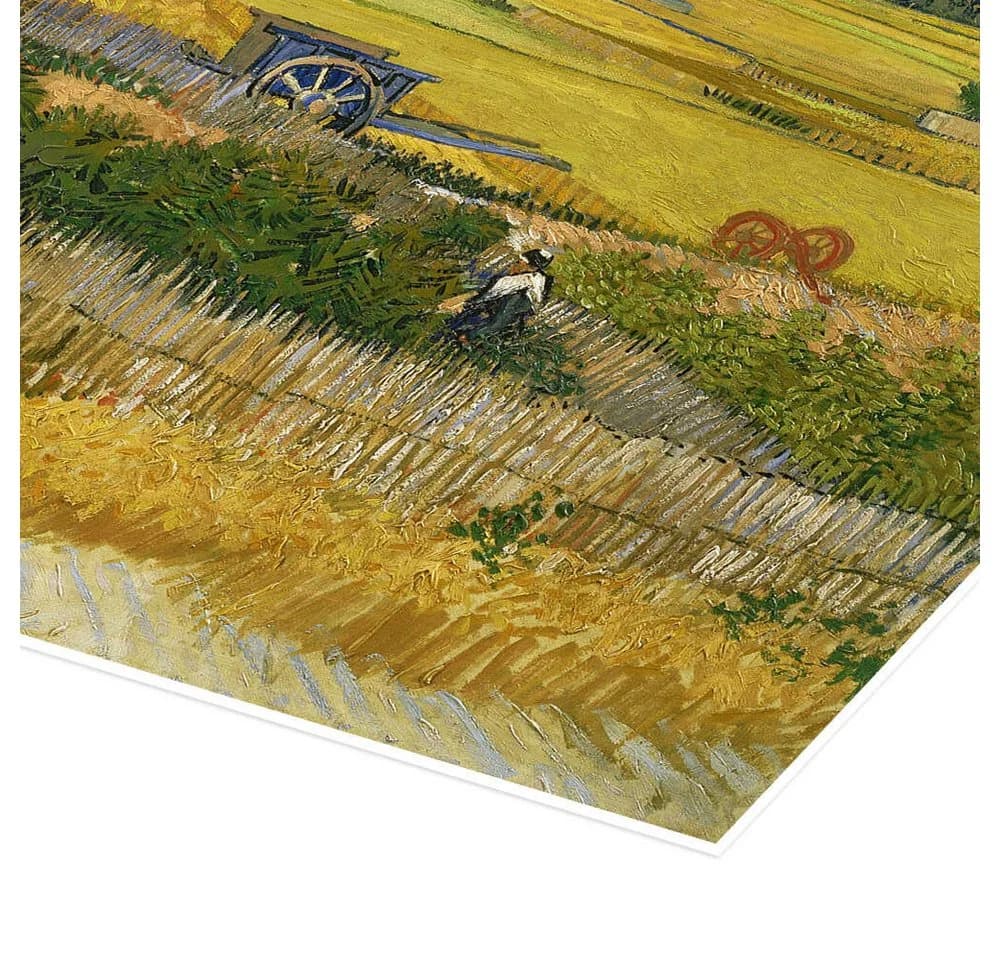Posterlounge Wandbild Die Ernte 1888 Vincent van Gogh Poster - Bild 3