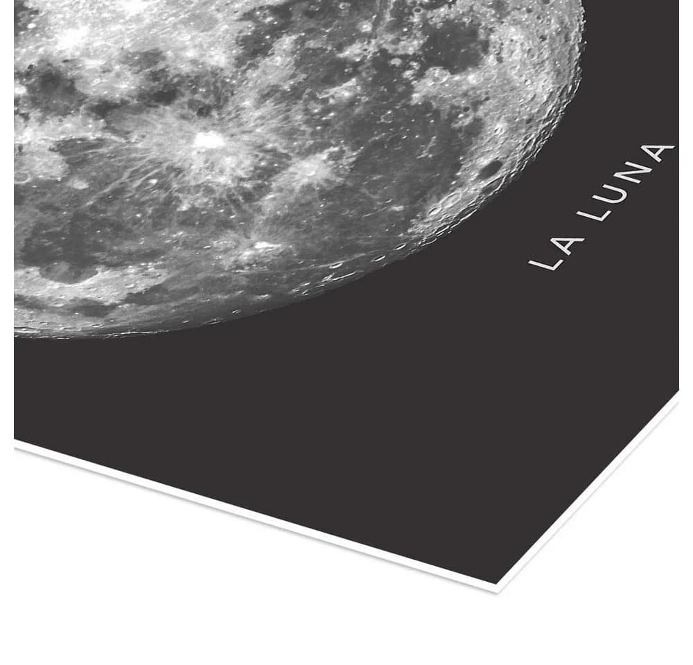 Posterlounge Wandbild La Luna Mond Kunstposter - Bild 3