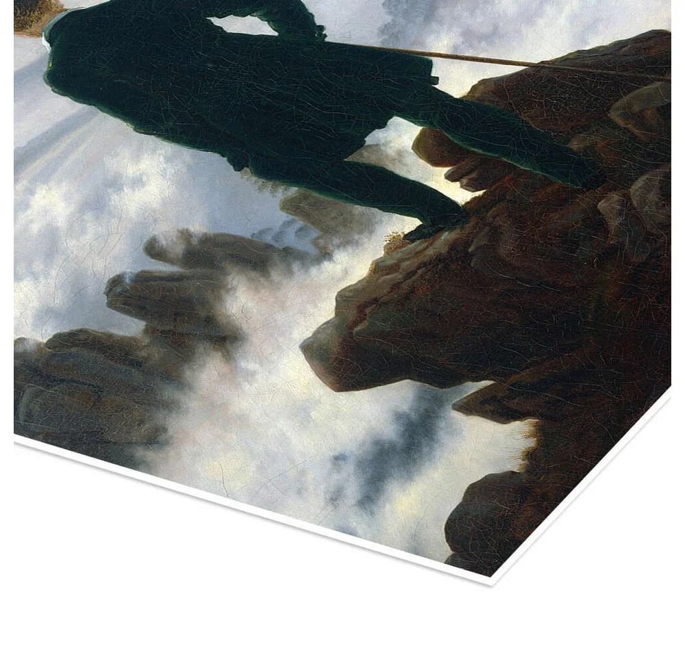 Posterlounge Wandbild Der Wanderer über dem Nebelmeer Caspar David Friedrich - Bild 3
