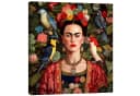 Posterlounge Leinwandbild Frida Kahlo mit exotischen Vögeln Bild 2