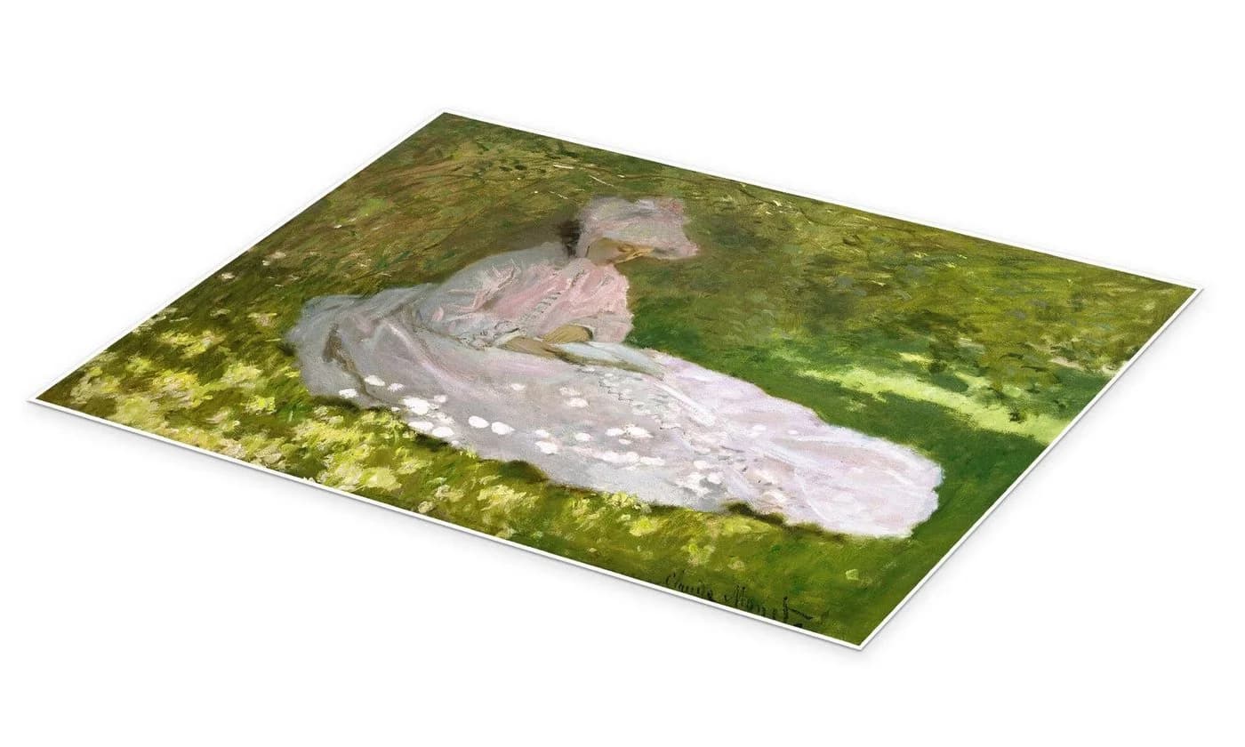 Posterlounge Wandbild Die Leserin Claude Monet Kunstposter
