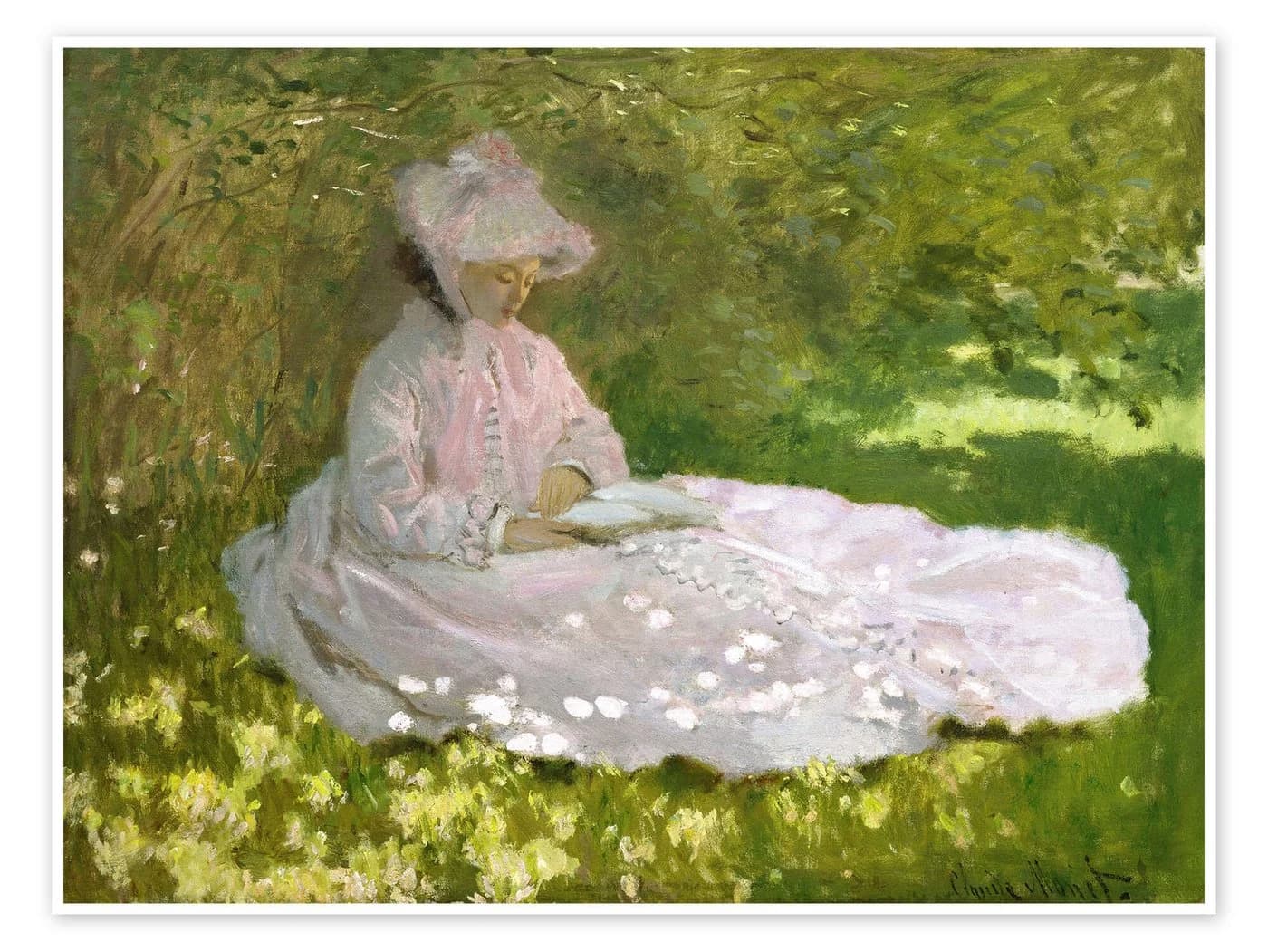Posterlounge Wandbild Die Leserin Claude Monet Kunstposter - Bild 2