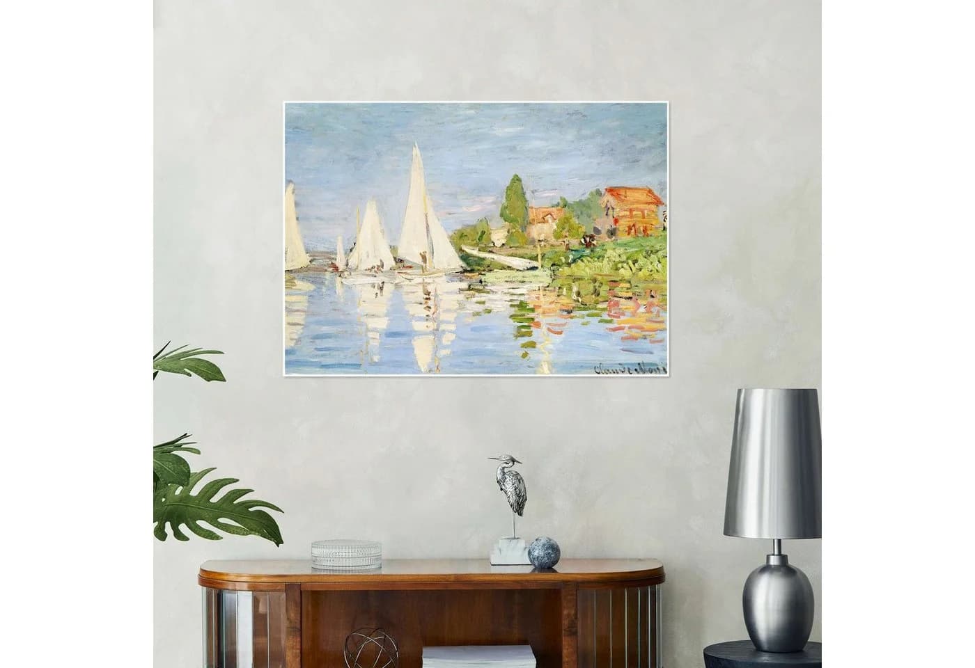 Posterlounge Wandbild Regattaboote in Argenteuil Poster - Bild 4