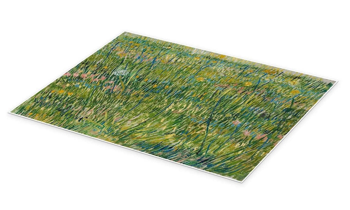 Posterlounge Wandbild Blühende Wiese Vincent van Gogh Poster Grün