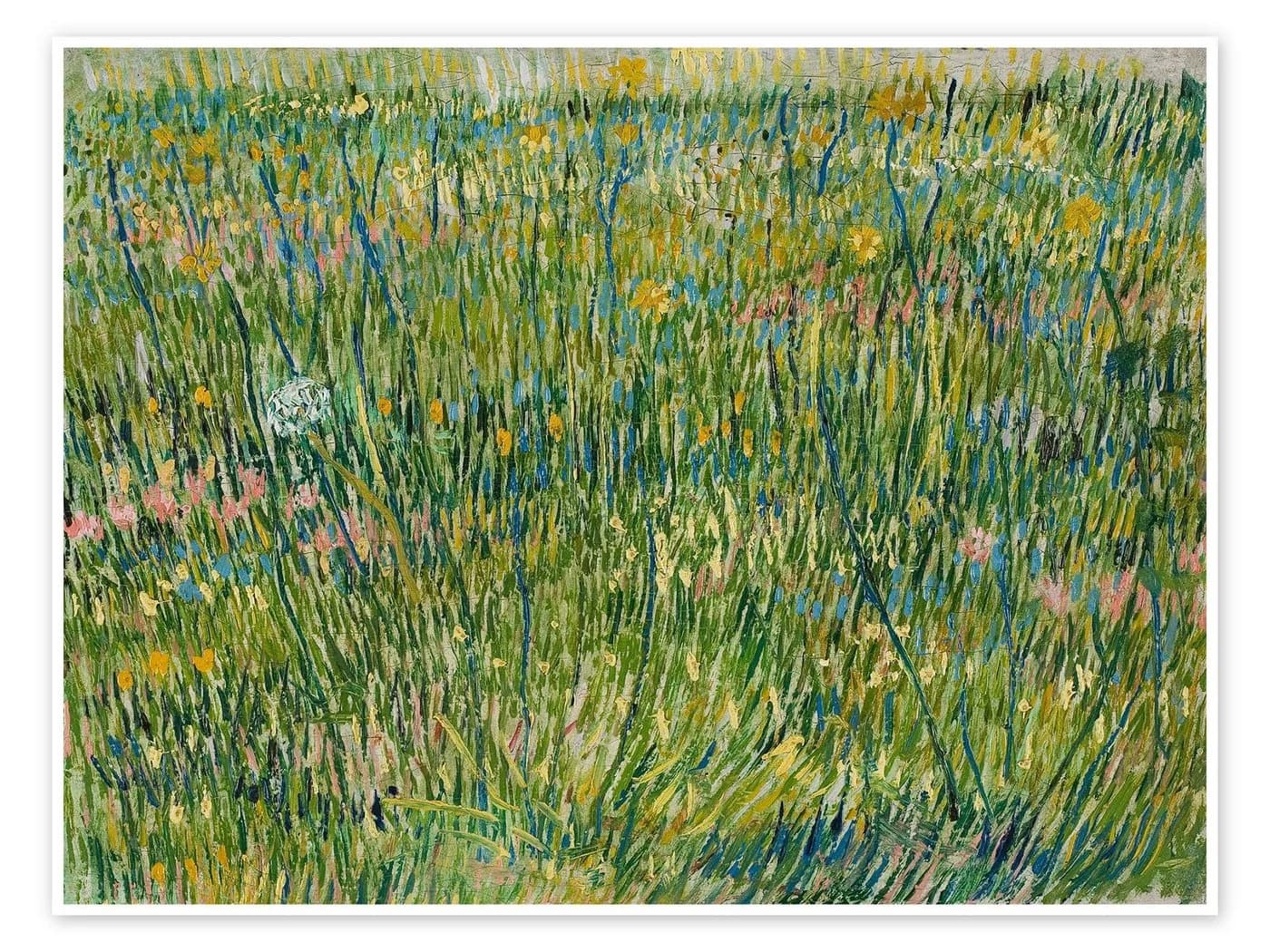Posterlounge Wandbild Blühende Wiese Vincent van Gogh Poster Grün - Bild 2