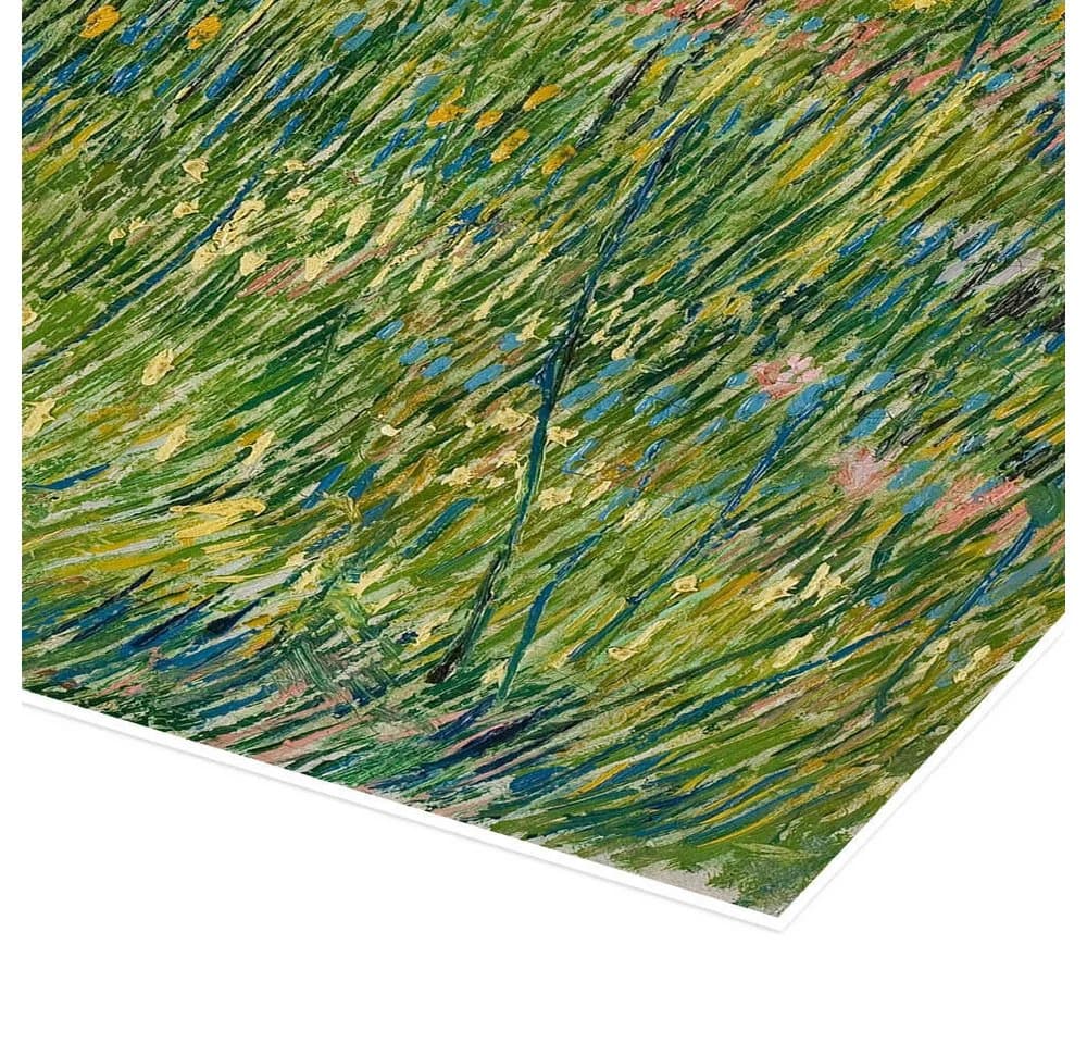Posterlounge Wandbild Blühende Wiese Vincent van Gogh Poster Grün - Bild 3
