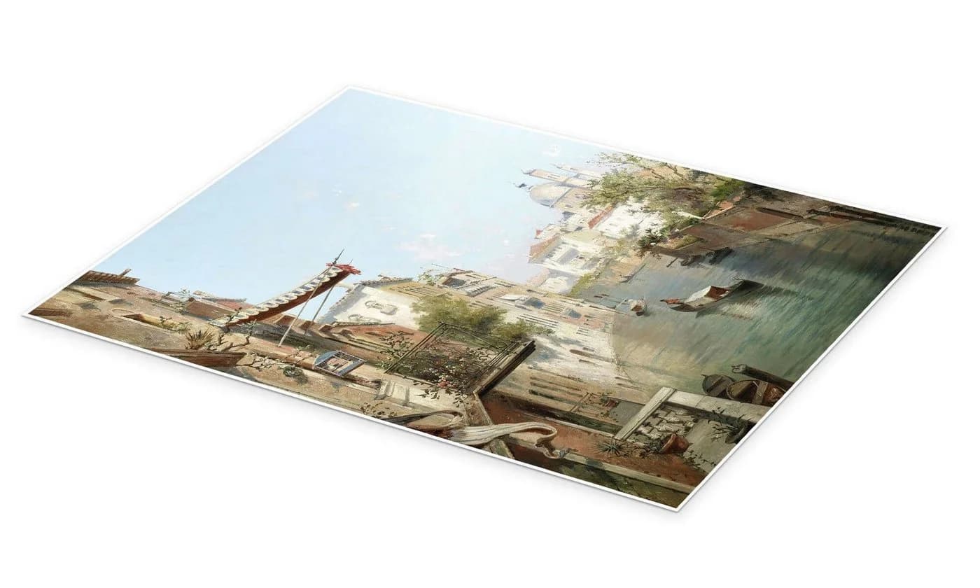 Posterlounge Wandbild Canale San Barnaba Venedig Kunstdruck