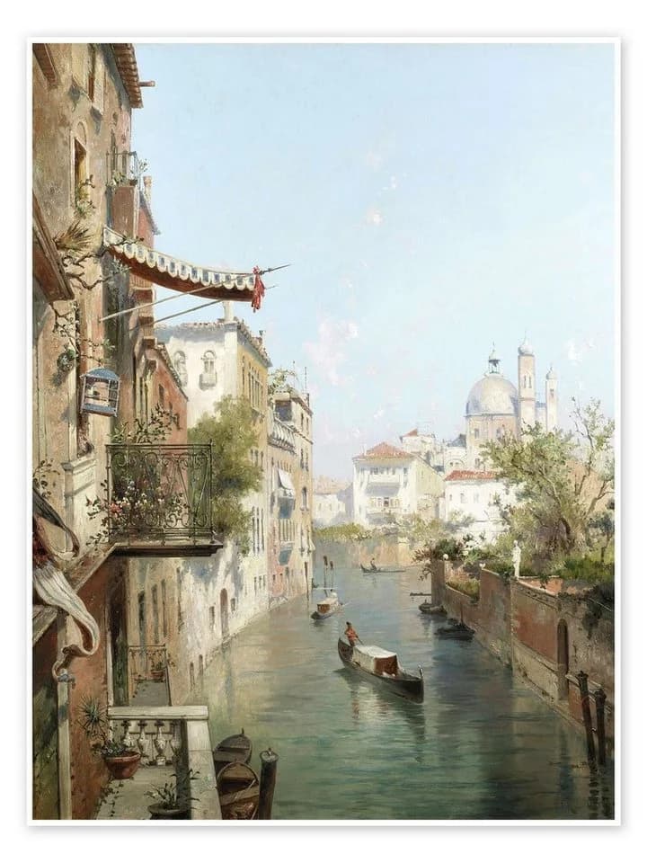 Posterlounge Wandbild Canale San Barnaba Venedig Kunstdruck - Bild 2