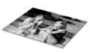 Posterlounge Acrylglasbild Jane Birkin und Romy Schneider Schwarz Bild 1