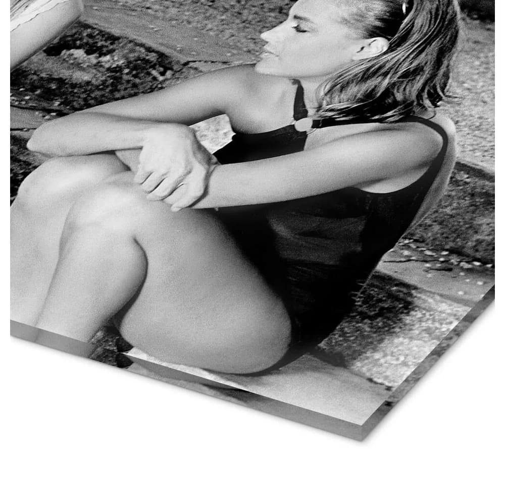 Posterlounge Acrylglasbild Jane Birkin und Romy Schneider Schwarz - Bild 3